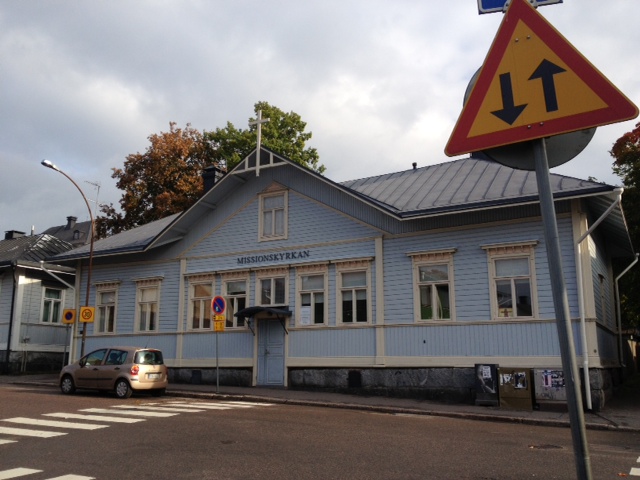 En bild med Missionskyrkan i Borgå på.