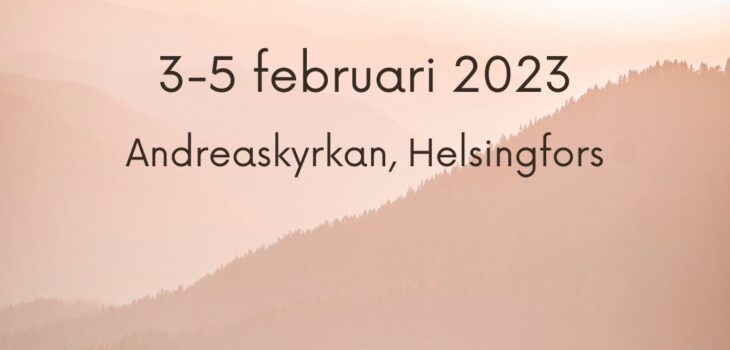 information om bönehelgen i Andreaskyrkan, Helsingfors 3-5.2 2023