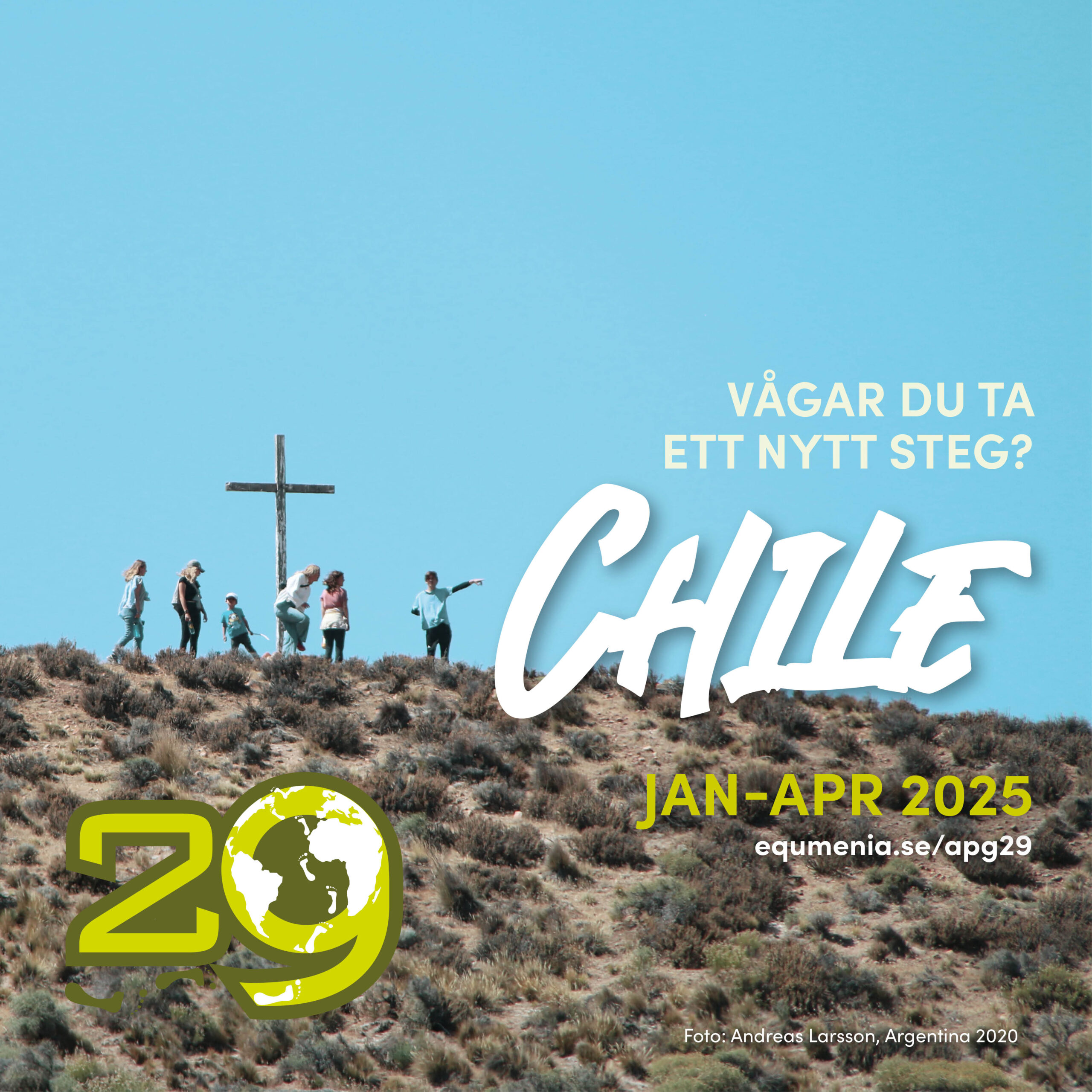 En reklam bild om Apg20 i Chile våren 2025