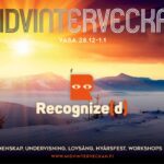 En reklam bild om Midvinterveckan som blir den 28.12-1.1 i Variska i Vasa. Mer info finns på www.midvinterveckan.fi