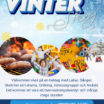 En reklambild om Vinterskoj som är en dag för barn 7-12år i Yttermark den 7 mars.