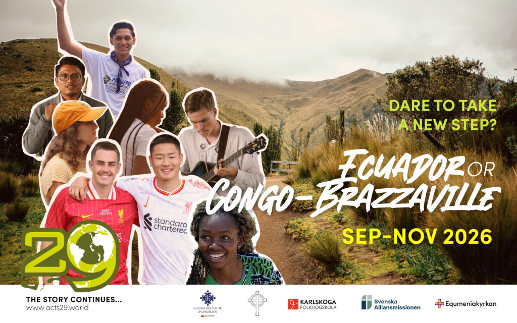 En reklam om Bibelskolan Apg29 som är en bibelskola för ungdomar 18år+