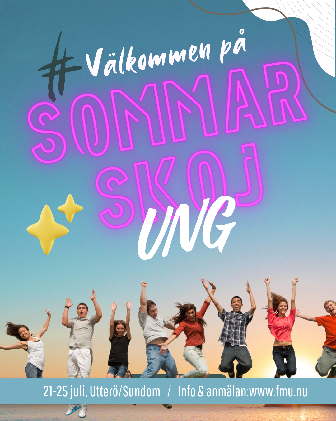 En reklam text om Sommarskoj UNG