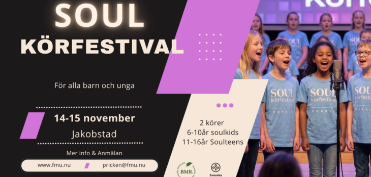 Reklam bild för Soul körfestival.